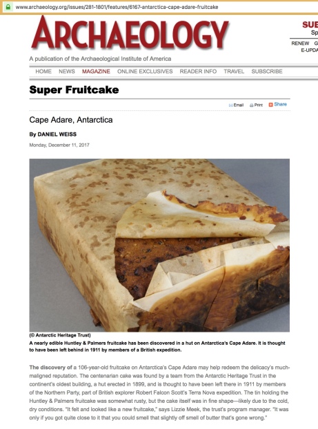 UPDATE! Archaeology Magazine ignores 34,000 year old pyramid complex to talk about a 106-year-old fruitcake.jpeg